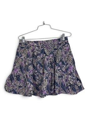 GAP Floral Mini Skirt Blue and Purple S
